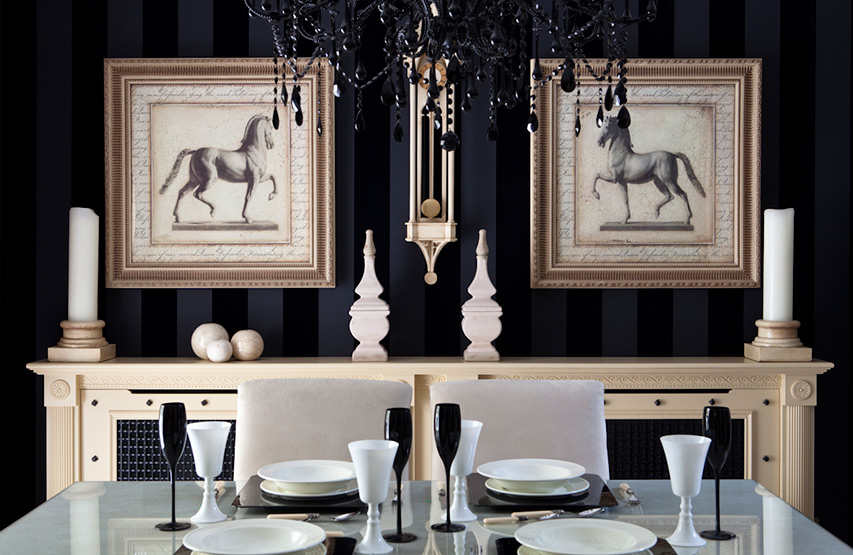 Interior design fabrics and furnishings