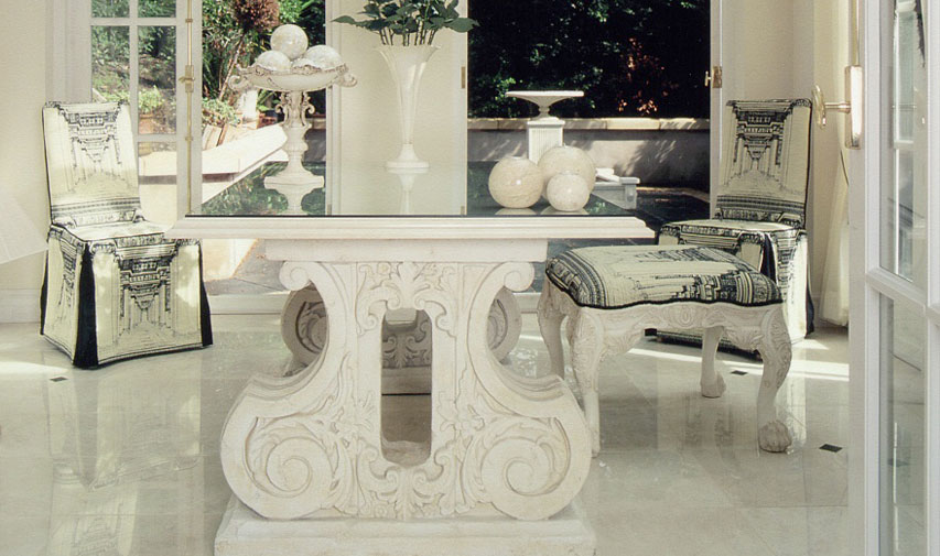 Interior design fabrics and furnishings