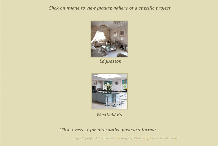 Project Gallery Menu